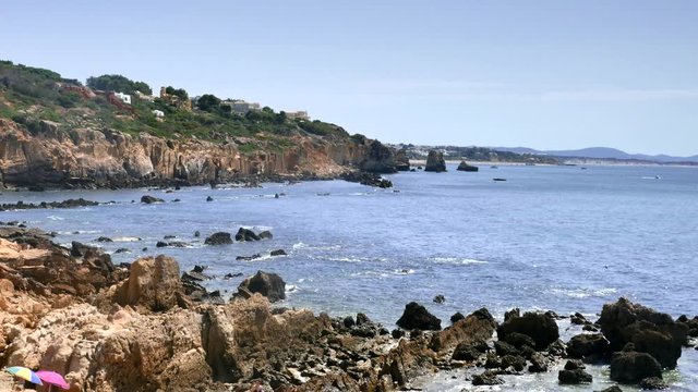 c&ocirc;te d'Algarve au Portugal (4k)