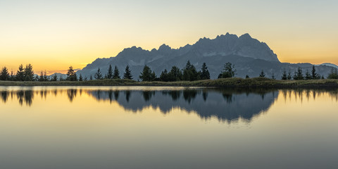 Wilderkaiser mit See