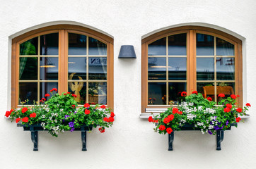 Windows in Oberstdorf, Germany