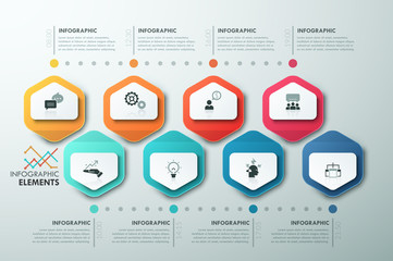 Modern infographics options banner.