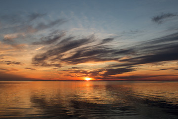 Fototapeta na wymiar Sunset at Öland , Sweden