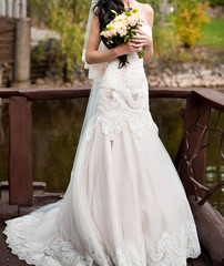 Bride and wedding bouquet