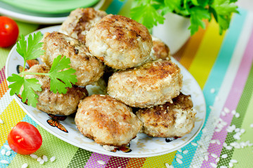 Meatballs with rice