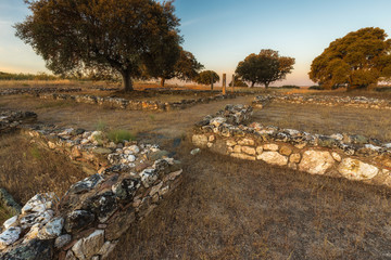 Ancient Roman villa of Los Terminos in Monroy. Extremadura. Spain.
