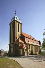 Fototapeta na wymiar Church of St. Joseph Worker in Walbrzych. Poland