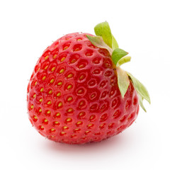 Strawberry isolated on white background. Fresh berry.