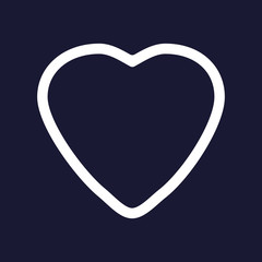 Vector heart icon