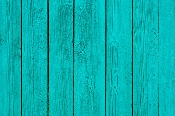 Painted in turquoise wooden wall panels (texture, background)