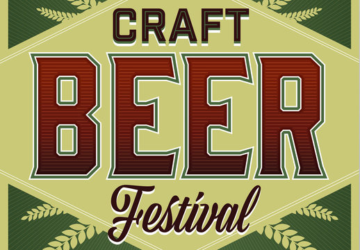 Craft Beer Festival Poster Layout