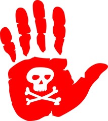 hand with skull
