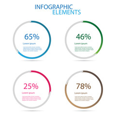 Kreisdiagramm Infografik Elemente