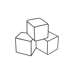 Cubes. Children's toy. 