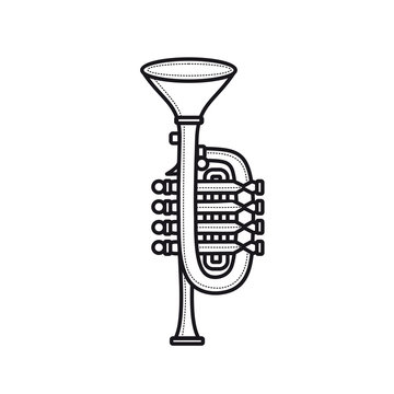 recommend clip art: Trumpet. Children's toy.