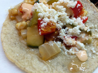 gourmet vegetarian taco