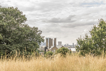 Fototapeta na wymiar London view at Greenwich Park
