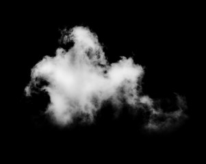 white clouds on black background