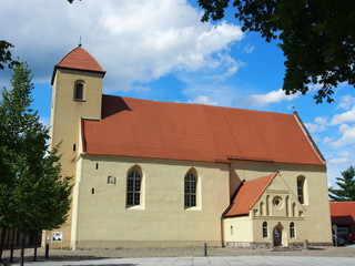 Fototapeta na wymiar Kirche in Rheinsberg, Brandenburg, Deutschland