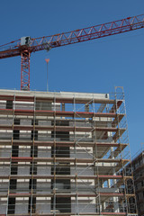 construction site big with cranes