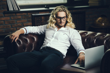 Obraz premium modern remote business