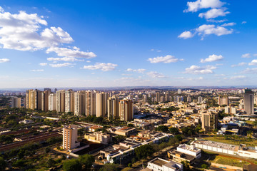 Fototapeta premium Aerial View of Ribeirao Preto city in Sao Paulo, Brazil