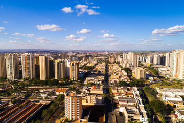 Aerial View of Ribeirao Preto city in Sao Paulo, Brazil