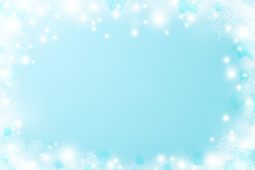 Winter background. Pure cold morning. Christmas atmosphere.