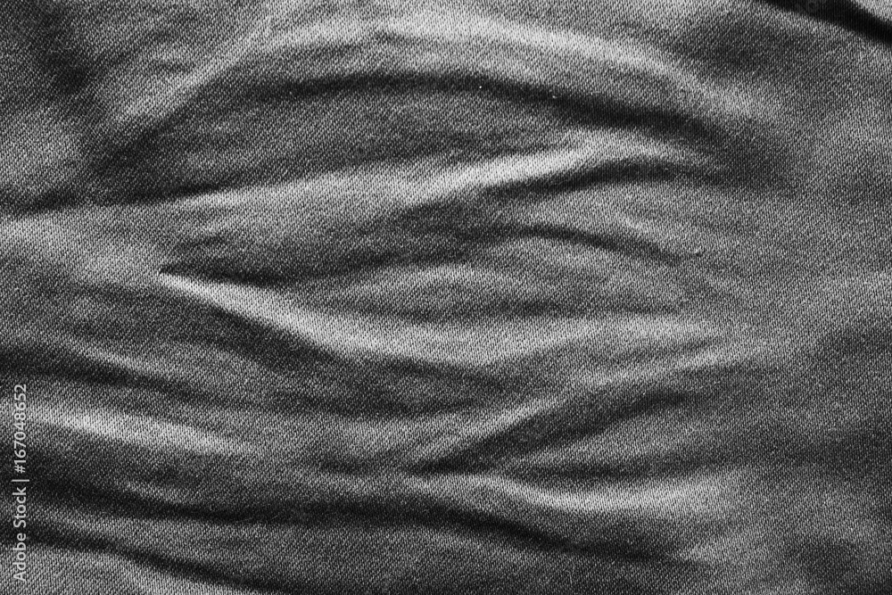 Poster black wrinkle fabric texture abstract background for product or text backdrop design