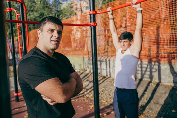 Obraz premium two mans training