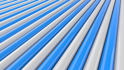 Obraz premium Abstract blue and white background. 3D Rendering.