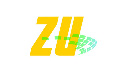 ZU Initial Logo for your startup venture