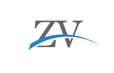 ZV Initial Logo for your startup venture