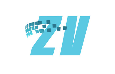 ZV Initial Logo for your startup venture