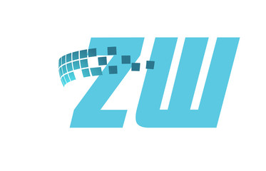 ZW Initial Logo for your startup venture