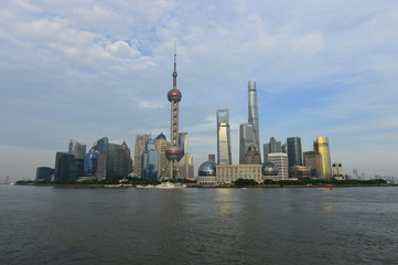Fototapeta premium Shanghai world financial center skyscrapers