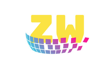 ZW Initial Logo for your startup venture