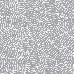 Seamless abstract hand-drawn waves pattern, wavy background.