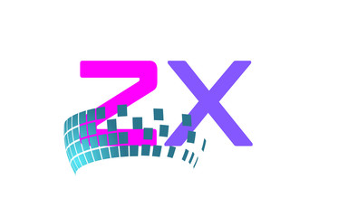 ZX Initial Logo for your startup venture