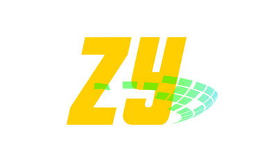 Fototapeta premium ZY Initial Logo for your startup venture