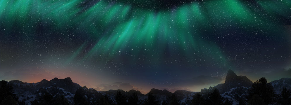 Northern Lights Panorama Images – Browse 18,359 Vectors, and Video | Adobe Stock