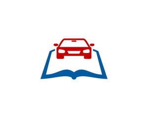 Car Book Icon Logo Design Element