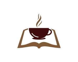Coffee Book Icon Logo Design Element