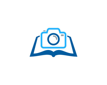 Camera Book Icon Logo Design Element