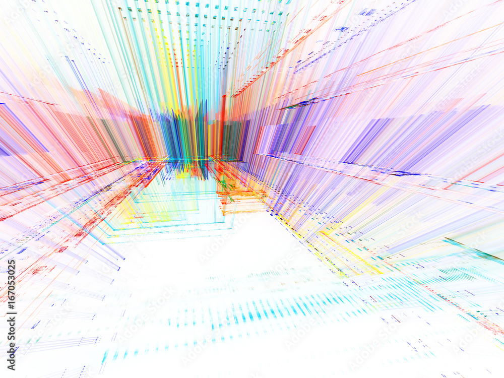 Poster abstract background element. fractal graphics series. perspective composition digital effect. inform