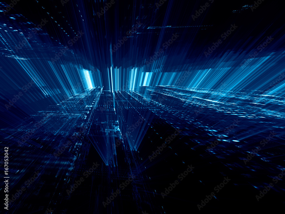 Aufkleber abstract background element. fractal graphics series. perspective composition digital effect. inform