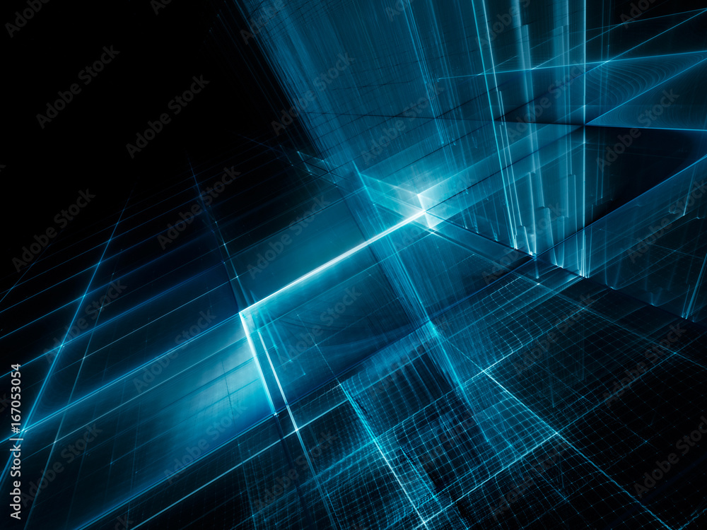 Poster abstract background element. fractal graphics series. three-dimensional composition of repeating gri
