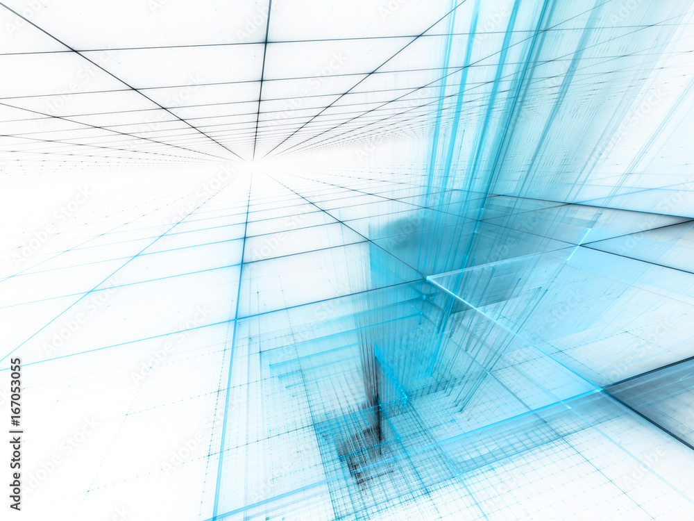 Poster abstract background element. fractal graphics series. three-dimensional composition of repeating gri