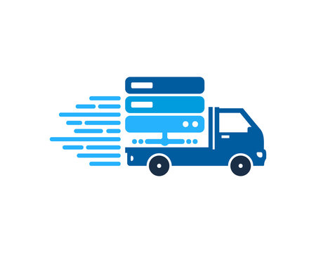 Server Delivery Icon Logo Design Element