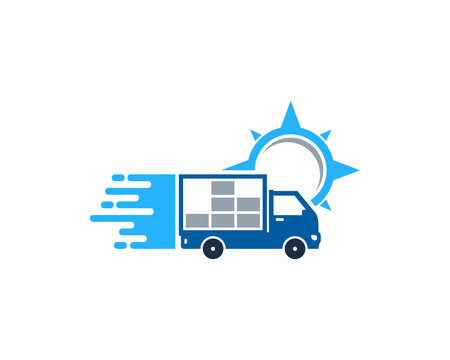 Travel Delivery Icon Logo Design Element