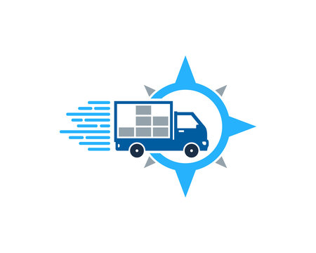 Delivery Travel Icon Logo Design Element