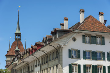Obraz premium Residential buildings in Bern, Switzerland
